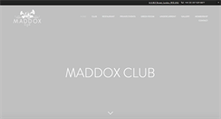 Desktop Screenshot of maddoxclub.com